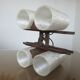 Scandinavian suspension in teak and perspex 60s 70s
