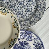 5 assiettes dépareillées