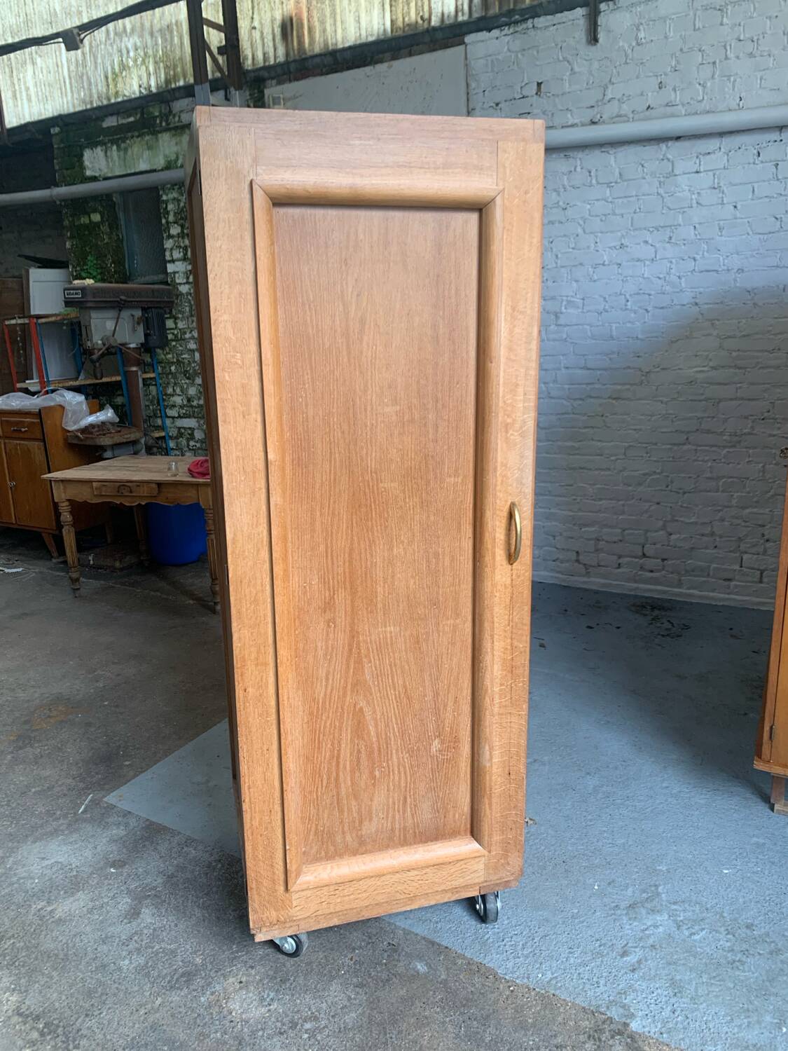 Art Deco wardrobe on wheels