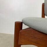 Teak dining chairs model Captain by Erik Buch for Ørum Møbelfabrik, 1967