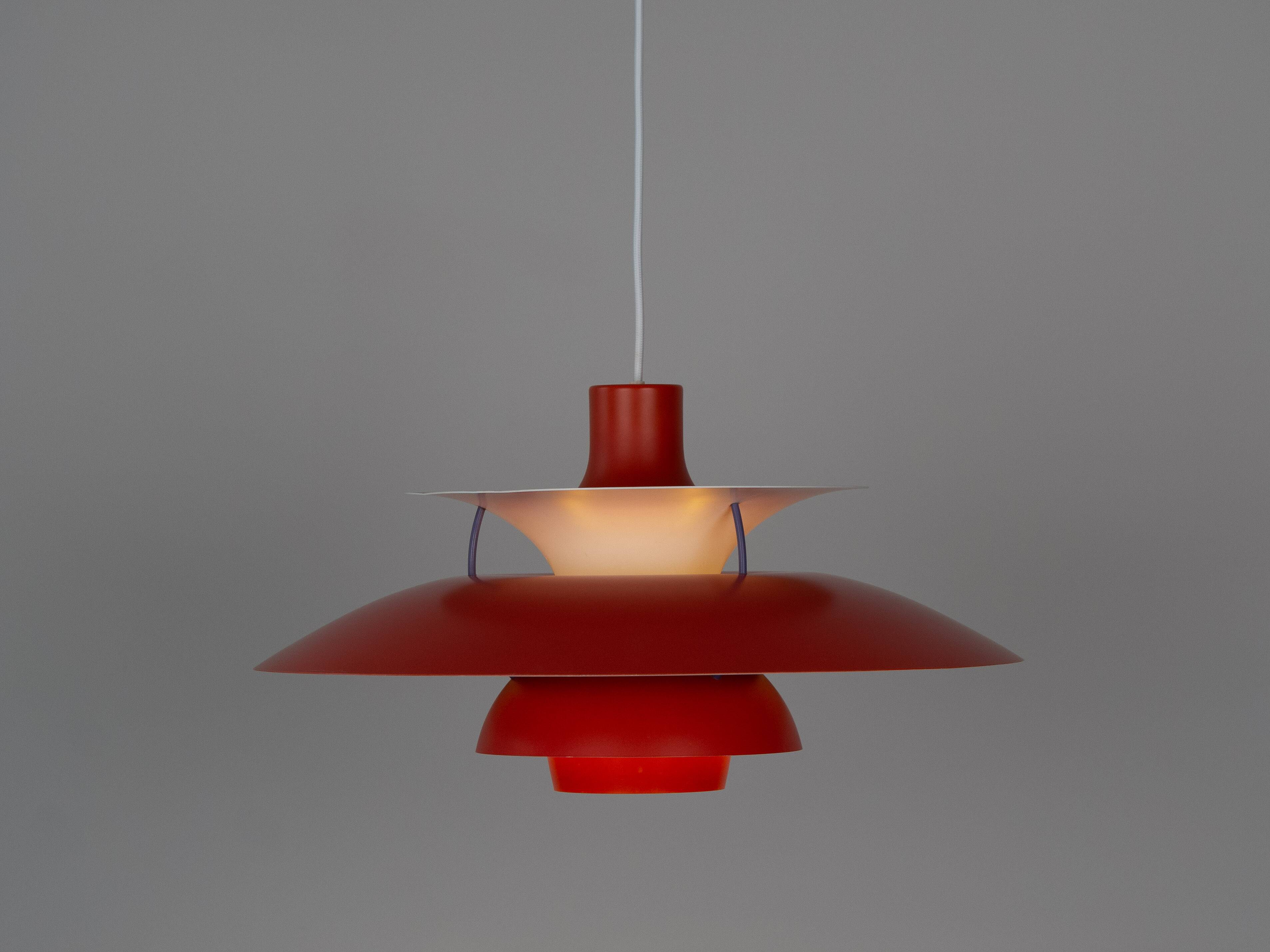 Lampe suspendue vintage PH 5 danoise par Poul Henningsen, Louis Poulsen, 1958