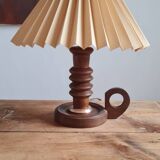 Table lamp in turned wood