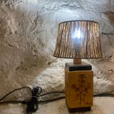 Vintage lamp 1950 signed ceramic
