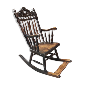 Wooden rocking chair