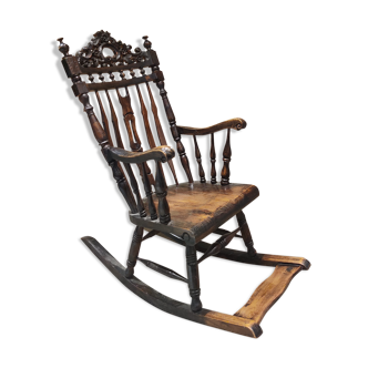 Rocking-chair en bois