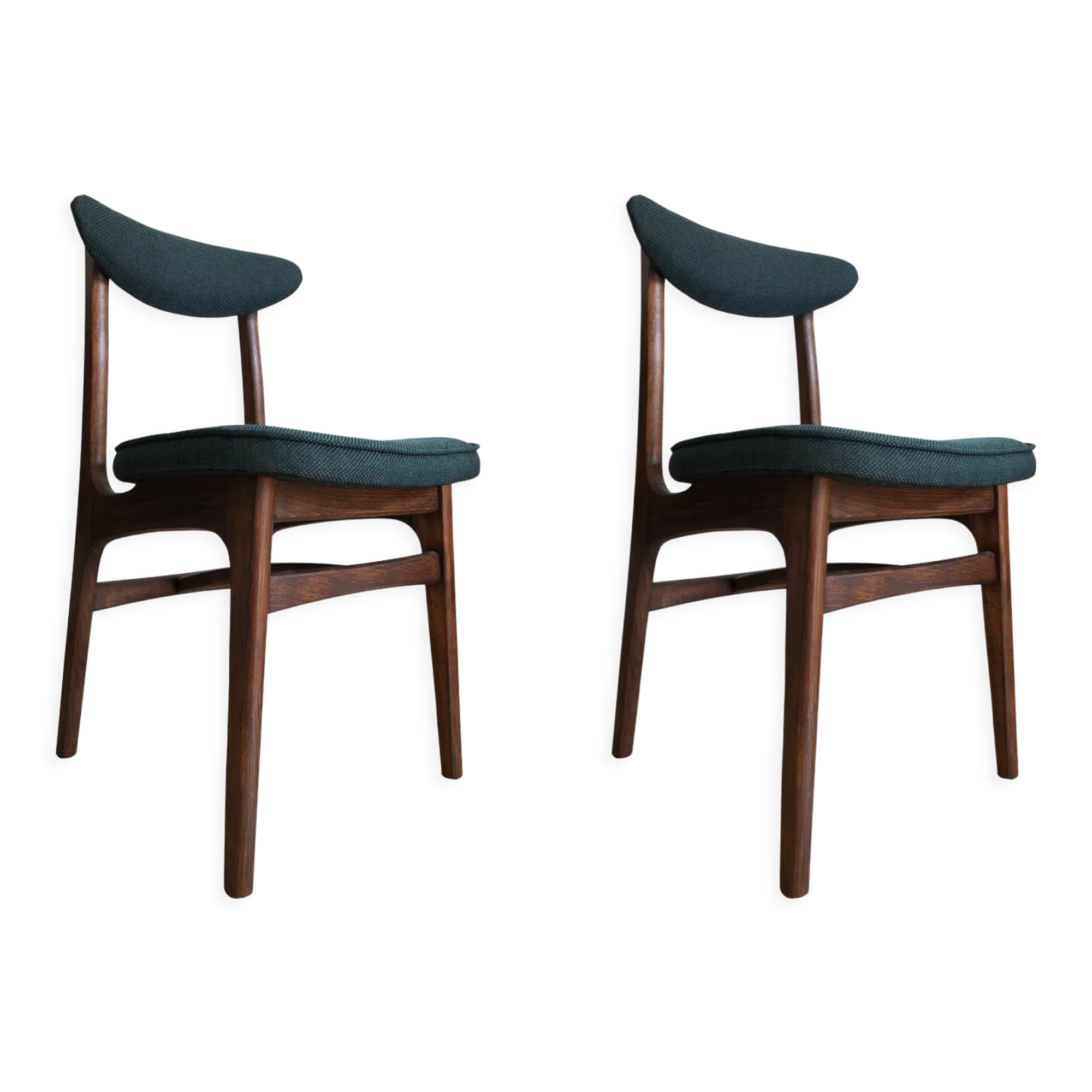 Mid-century dining chairs by Rajmund Teofil Halas, 1960s, set of two