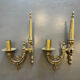 Paire d’appliques murales en bronze doré Art déco