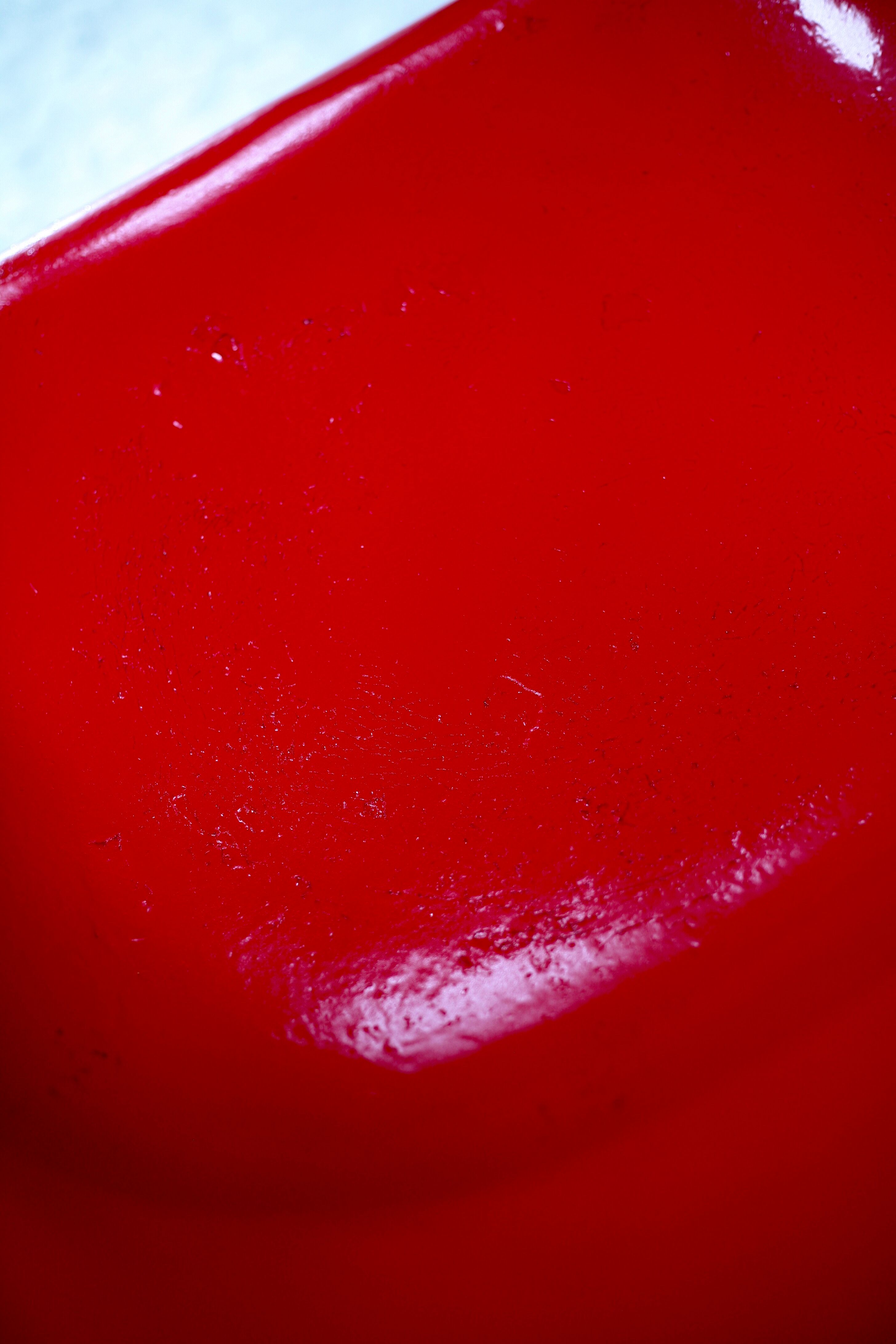 3 painted fiberglass “space age” armchairs. France, circa 1970