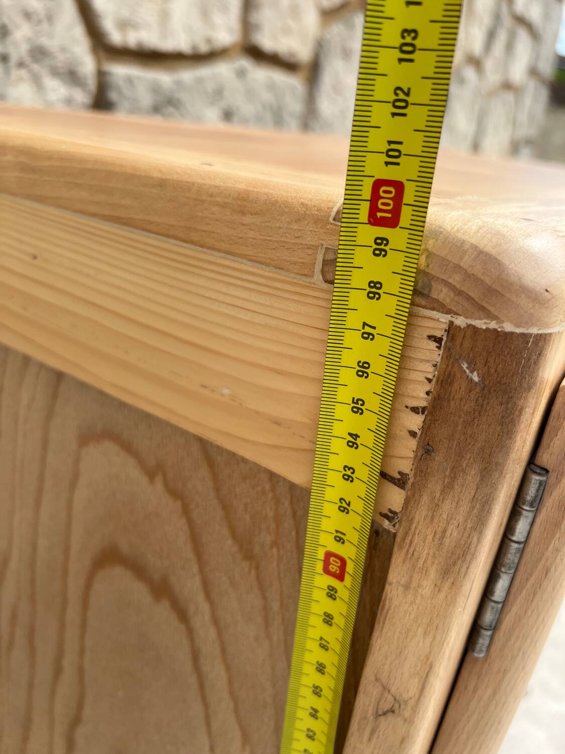Vintage Scandinavian wooden storage cabinet