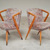 Pair of armchairs / chairs with armrests by Ludvik Volak