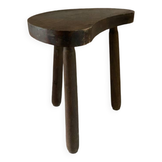 Antique farm stool tripod brutalist spirit