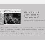 Mrs. Charles Eames_ The shadow does not bend, walnut plywood sculpture