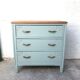 Commode art deco vert amande