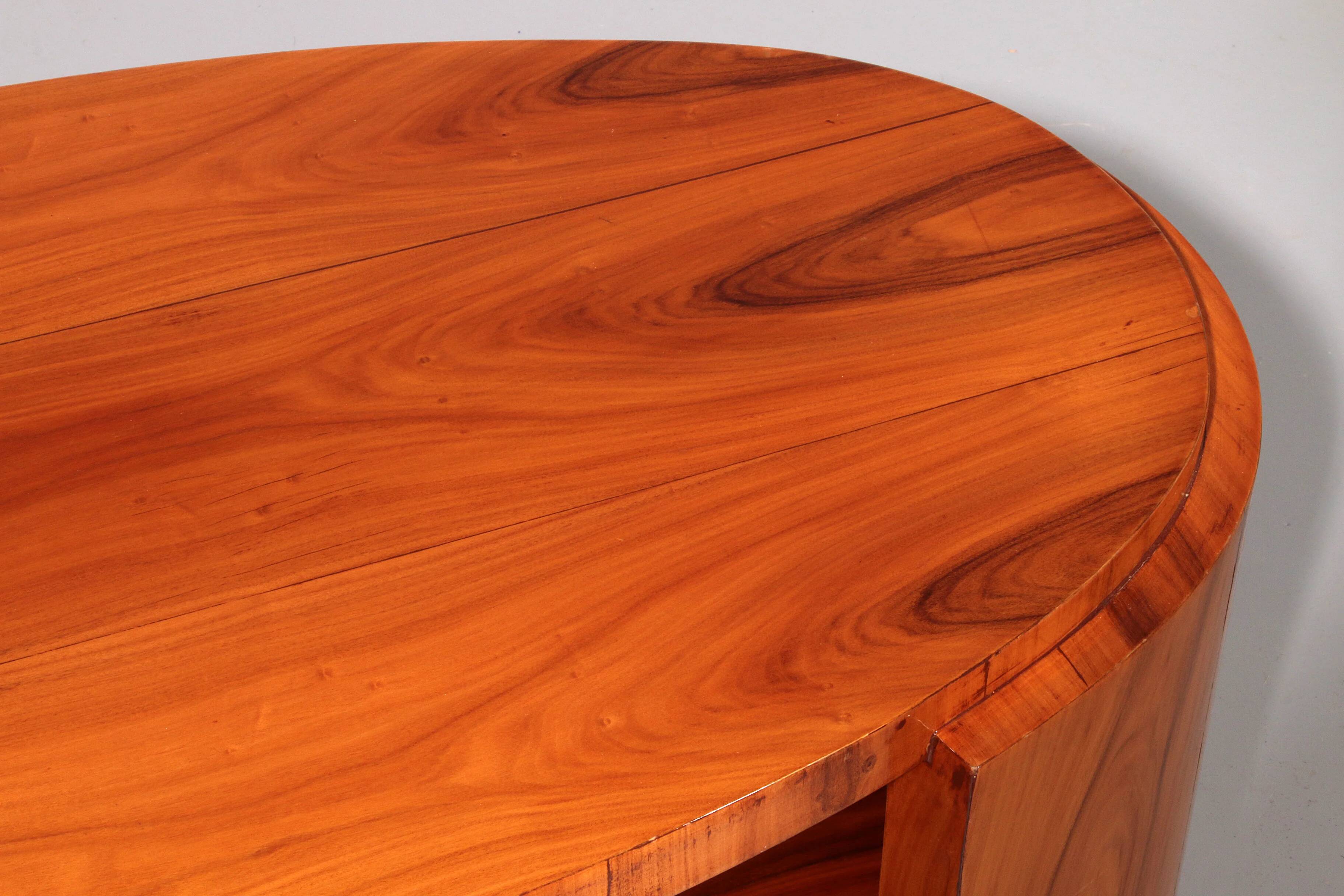 Art Deco French light-wood coffee table