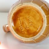 Saint Clement pitcher, string pattern, 1950s vintage French