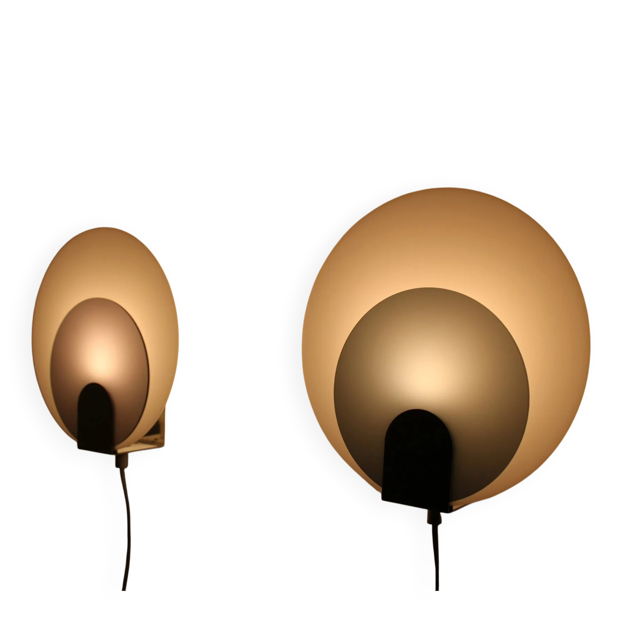 Pair of Typ 421 Wall Sconces — NAFA (Nybro Armaturfabrik), Sweden, 1970s