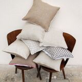 Cushion in linen pattern chevron 40 x 40 cm