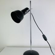 Lampe de bureau spot noir et chrome, années 60, réglable