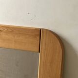 Large oak mirror in the style of a revival house, 1970s design.