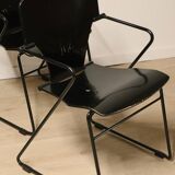 Series of 6 minimalist chairs model "EGOA 300" by Josep Mora
