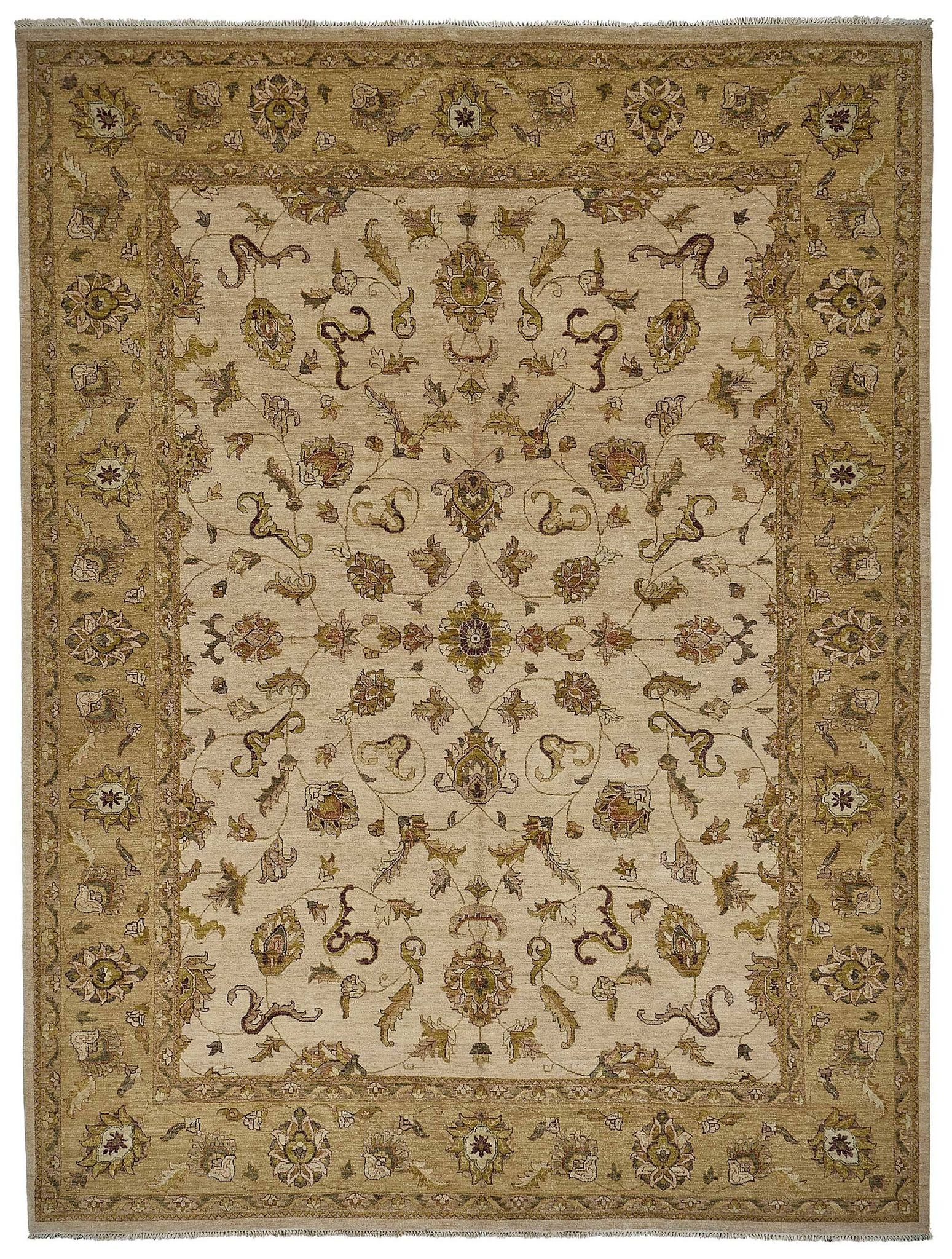 Turkish Handknotted Wool Oushak Rug 275 cm x 366 cm