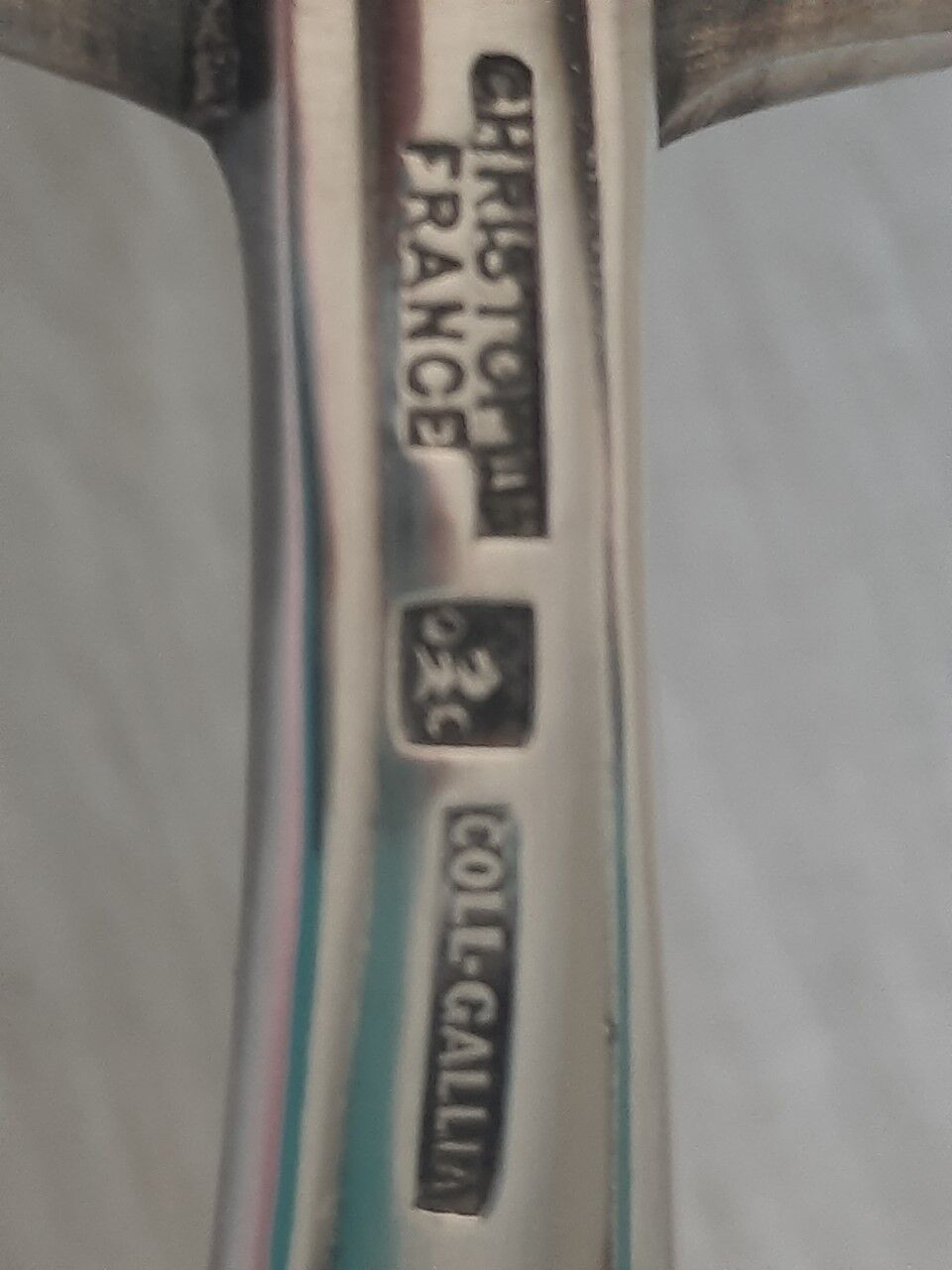 Christofle silver metal candle holder