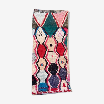 Moroccan Runner Pink berber runner Berber Style Runner rug - Azilal Rug, Beni ourain rug