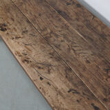 French 19th century farmhouse rustic natural chestnut coffee table