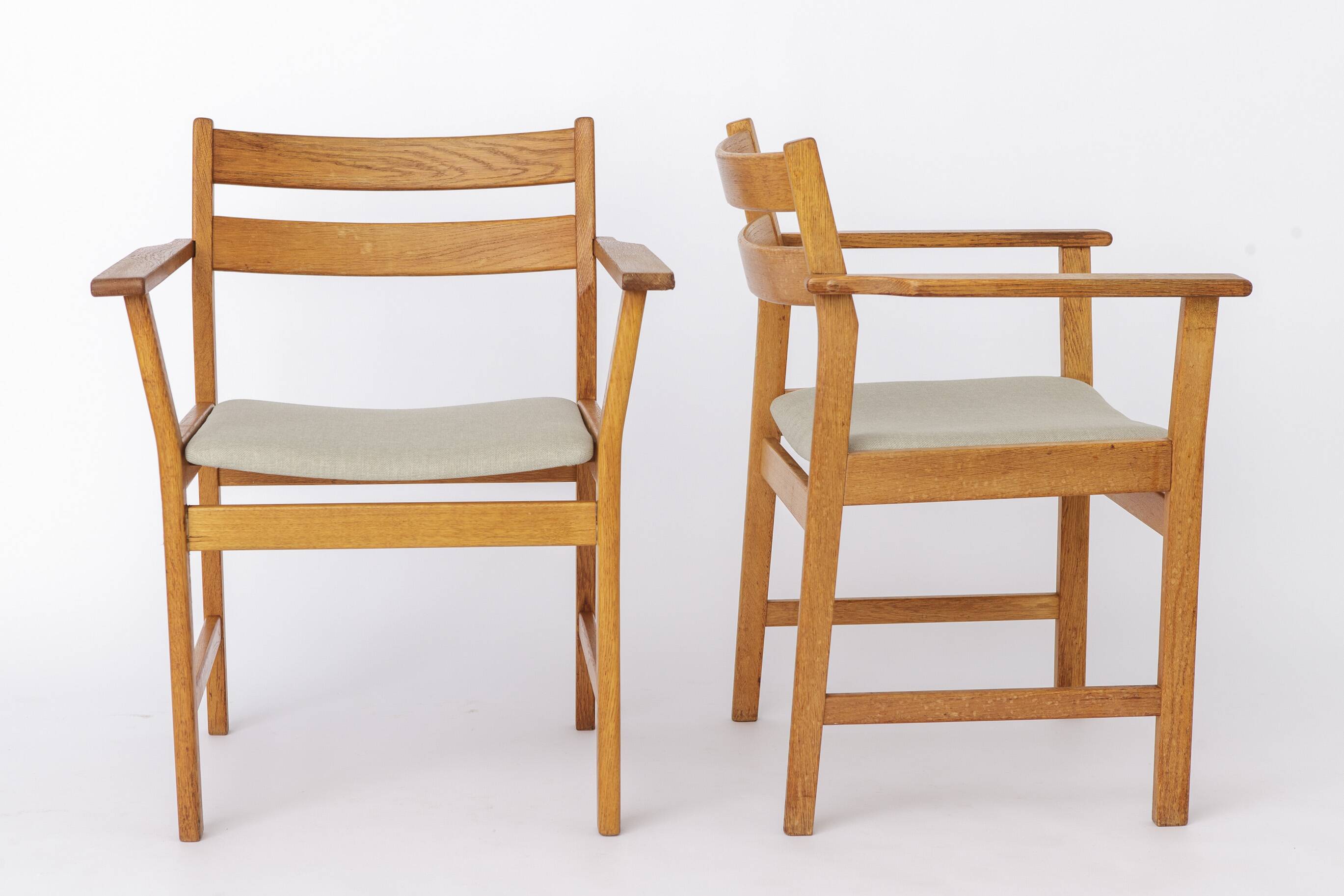 2 of 6 Kurt Østervig Oak Dining Chairs for KP Møbler, 1960s Danish