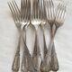 Set de 8 fourchettes en métal argenté sfam