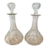 Pair of enamel graduation topettes