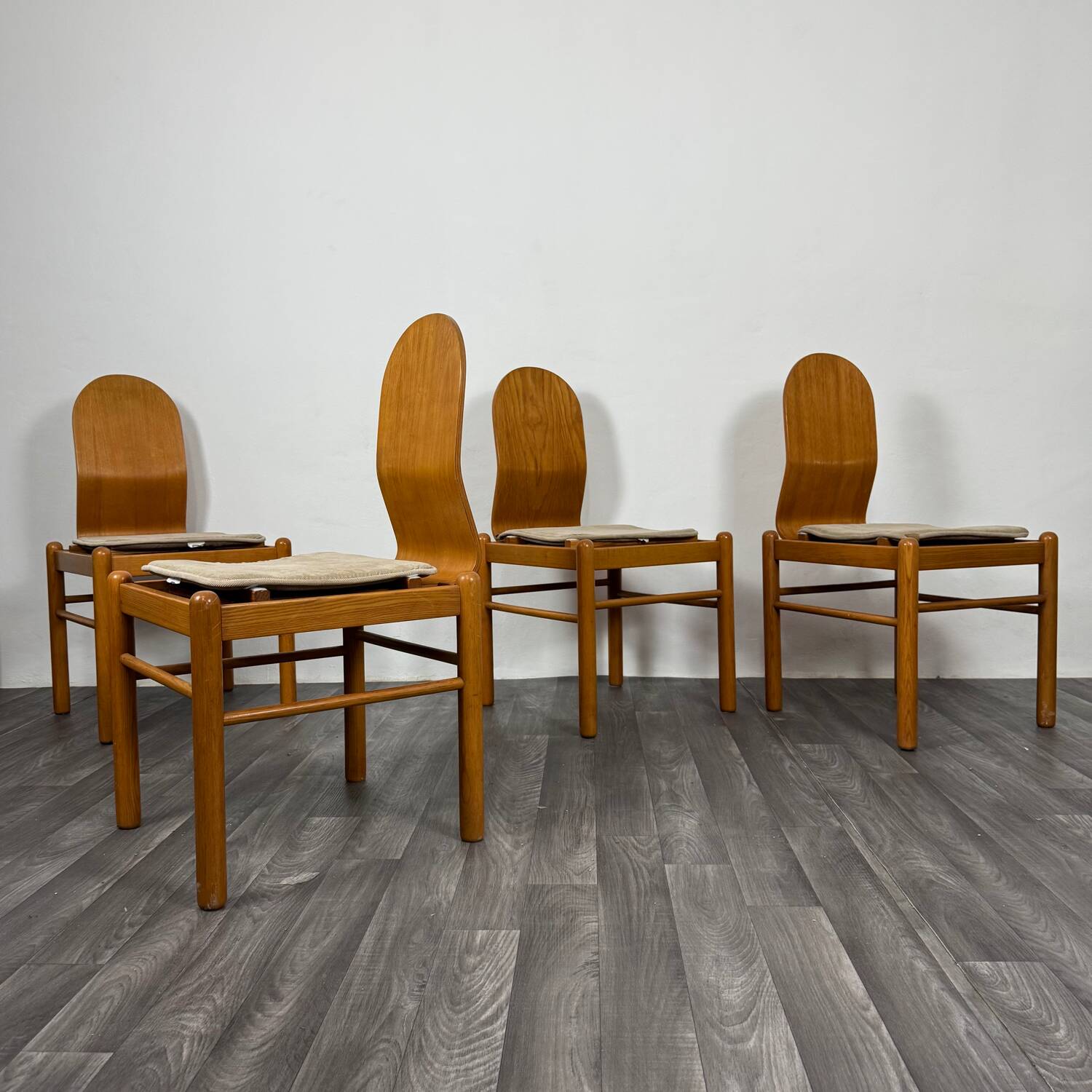 Set Di 4 Sedie Da Pranzo Design Mid Century Scandinavo Anni 70