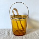 Amber vintage ice bucket