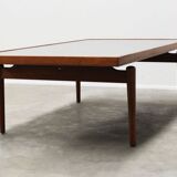 Large metal carved coffee table by Heinz Lilienthal