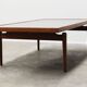 Large metal carved coffee table by Heinz Lilienthal