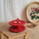 iron candle holder vintage red cellar rat