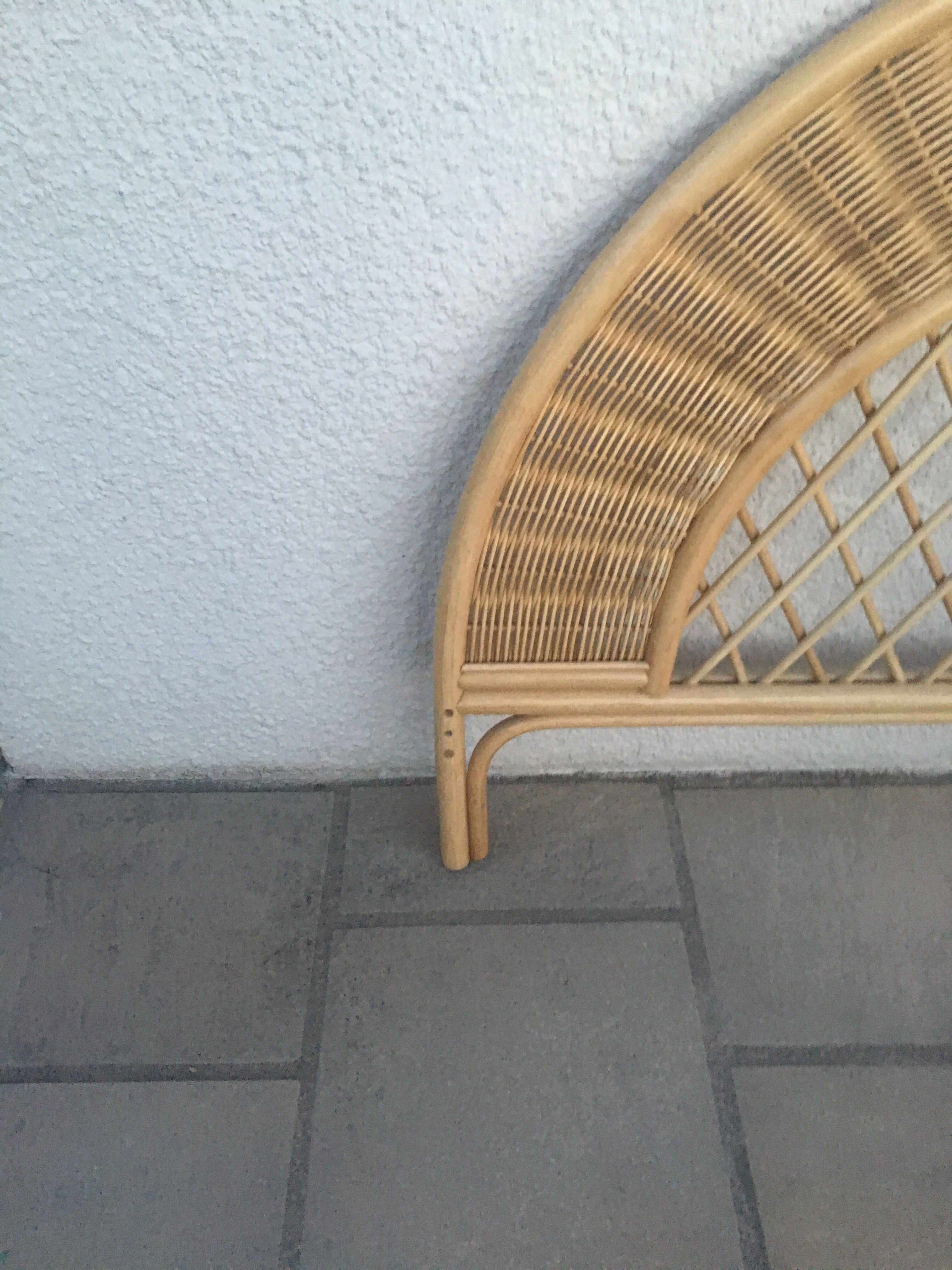 Rattan headboard