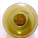 Blown glass ball vase by Claude Morin, Dieulefit France 1979