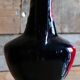 Night blue and pink smooth glazed ceramic vase pitcher soliflore.