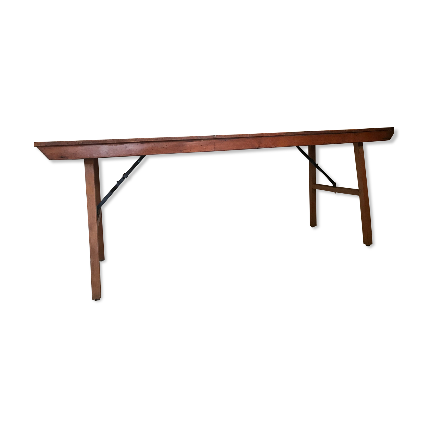 Vintage mid-century farm or estaminet dining table