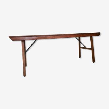 Vintage mid-century farm or estaminet dining table