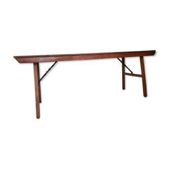 Vintage mid-century farm or estaminet dining table