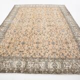 7x10 Floral Design Persian Rug, Living Room Rug, 216x304Cm