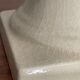 Vintage cracked ceramic lamp foot