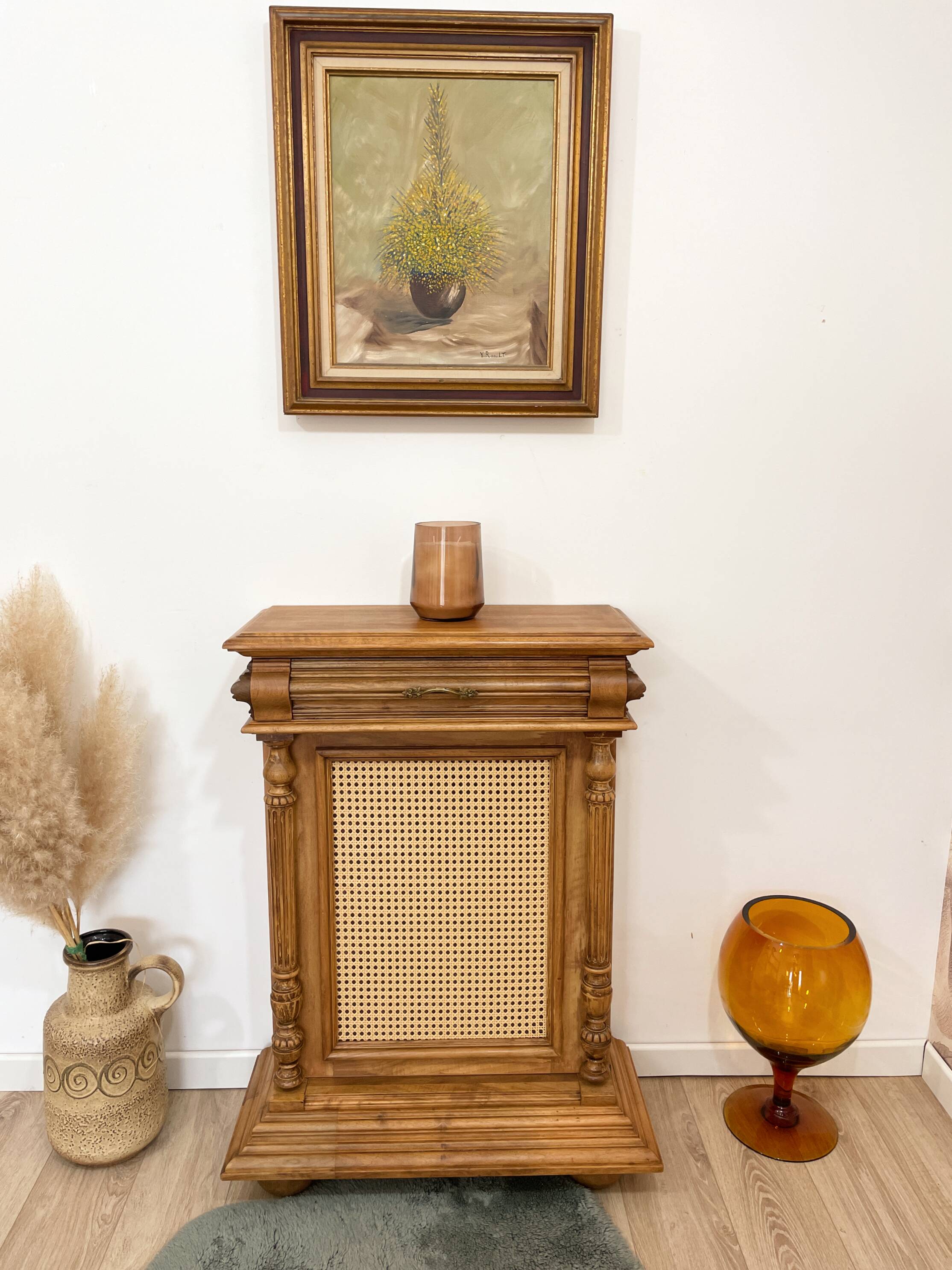 Napoleon III height walnut furniture - Double decoration