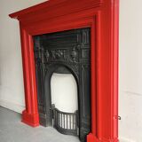 Cast Iron Fireplace with Wooden Surround