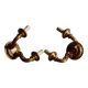 Paire d'appliques en bois doré