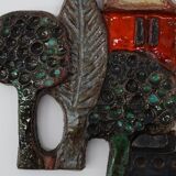 Ceramic wall plaquette by the Belgian Artist Elisabeth Vandeweghe for Ampho