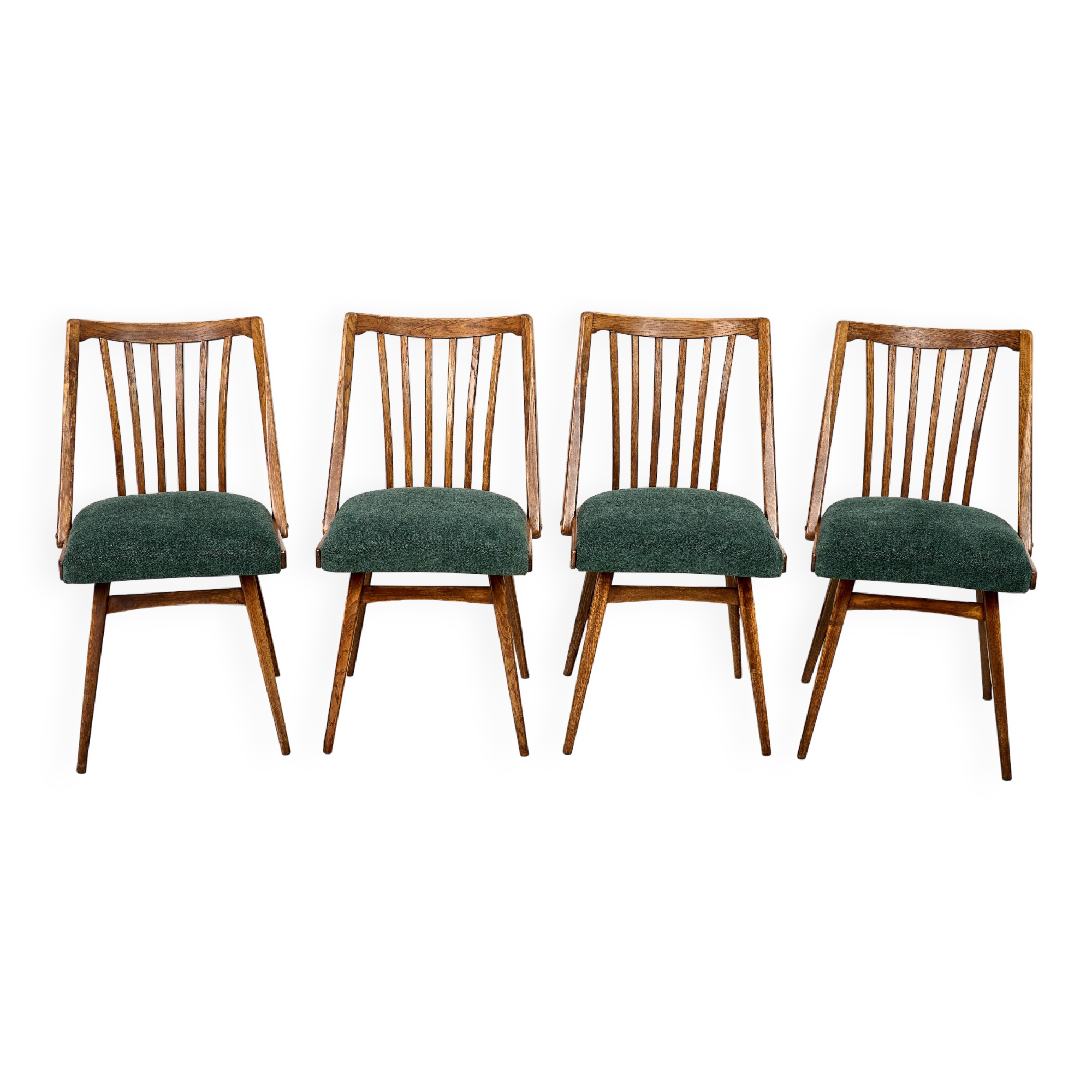 Set of Four Oak Chairs by Antonín Šuman, 1960s, Czechoslovakia