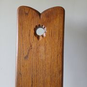 Antique Alpine peasant chair, Stabelle type, made of solid wood – 19th century.